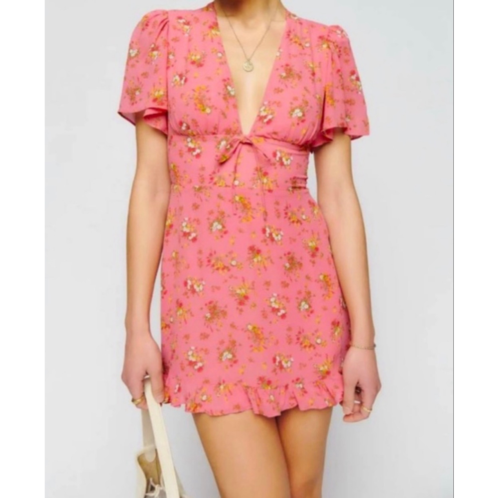 REFORMATION Mya Floral Mini Dress Size 4